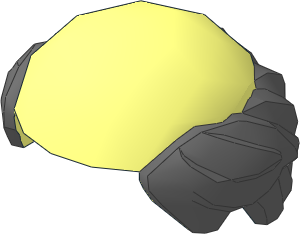 Minifig Hair Short with Bald Top with Dark Bluish Grey Hair Pattern