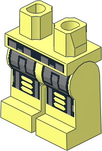 Minifig Hips and Legs with Robot Pattern