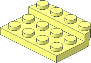 Plate  4 x  3 x  0.667 with Rounded Corners on one Side