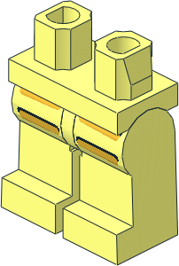 Minifig Hips and Legs with Astro  Pattern