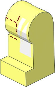 Minifig Leg Left with White Stripes Pattern