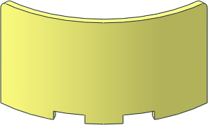 Panel  3 x  3 x  2 Quarter Round