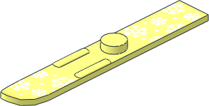 Minifig Ski 6L with Snowflakes Pattern