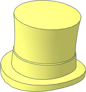 Minifig Top Hat with Band