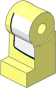 Minifig Leg Right with White Apron Pattern