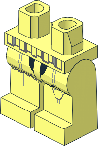 Minifig Hips and Legs with SW Stormtrooper Pattern