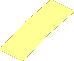 ~Sticker Back 0.8 x 1.9 for Slope Brick Curved 4 x 1 (Formed)