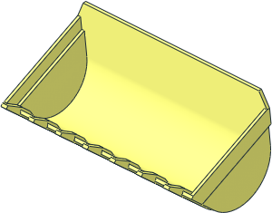 Technic Excavator Bucket 14 x  8 with 7 Teeth