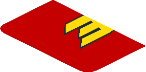 ~Sticker  0.8 x  3.0 with Castrol Edge Logo on Red Background Left - Fifth Face