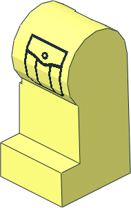 Minifig Leg Left with Buttoned Cargo Pocket Pattern