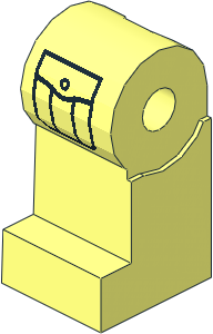 Minifig Leg Right with Buttoned Cargo Pocket Pattern