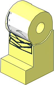 Minifig Leg Right with SW White Leggings Pattern