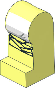 Minifig Leg Left with SW White Leggings Pattern