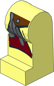 Minifig Leg Left with LOTR Leather Armour Pattern