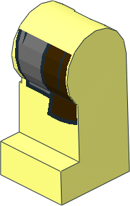 Minifig Leg Left with LOTR Coat and Shirttails Pattern