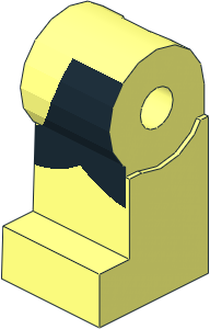 Minifig Leg Right with Black Orca Pattern