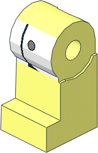 Minifig Leg Right with Laboratory Smock Pattern