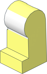 Minifig Leg Left with Laboratory Smock Pattern