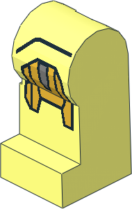 Minifig Leg Left with Iron Man Armoured Suit Mark VII Pattern