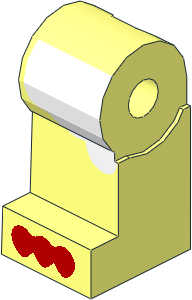 Minifig Leg Right with Chicken Feet Pattern