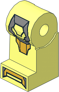 Minifig Leg Right with Iron Man Armoured Suit Mark XVII Pattern