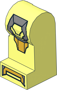 Minifig Leg Left with Iron Man Armoured Suit Mark XVII Pattern