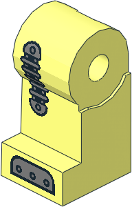 Minifig Leg Right with Clockwork Robot Pattern