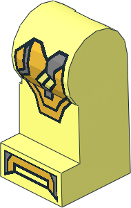 Minifig Leg Left with Iron Man Armoured Suit Mark XLII Pattern