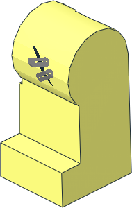 Minifig Leg Left with  2 Safety Pins Pattern