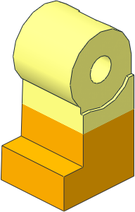 Minifig Leg Right with Bright Light Orange Lower Leg Pattern