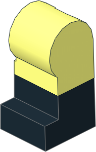 Minifig Leg Left with Black Lower Leg Pattern