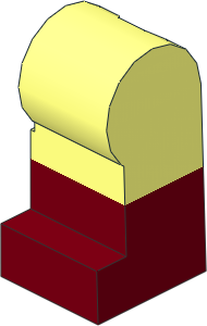 Minifig Leg Left with Dark Red Lower Leg Pattern