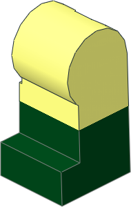 Minifig Leg Left with Dark Green Lower Leg Pattern