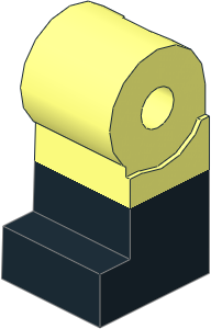 Minifig Leg Right with Black Lower Leg Pattern