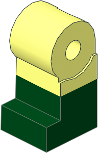 Minifig Leg Right with Dark Green Lower Leg Pattern