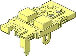 Electric 9V Battery Box  4 x 14 x  4 - Buttons
