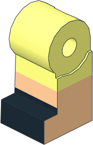 Minifig Leg Right with Light Nougat Lower Leg and Black Shoes Pattern