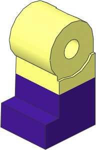Minifig Leg Right Dual Mould with Medium Lilac Lower Leg Pattern