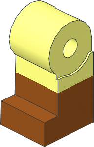 Minifig Leg Right Dual Mould with Dark Orange Lower Leg Pattern