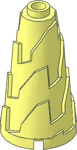 Cone  2 x  2 x  3 Jagged