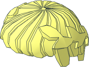 Minifig Hair Short with Laurel Wreath