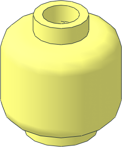 Minifig Head with Vented Stud