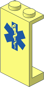 Panel  1 x  2 x  3 with EMT Star of Life Pattern