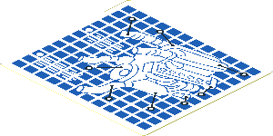 Sticker  3.4 x  3.8 with Engine Blueprint