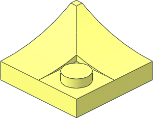 Plate  2 x  2 with Slope Inverted Corner