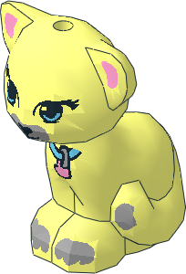 Animal Cat Sitting with Medium Azure Eyes and Collar with Bright Pink Heart Tag, Black Nose and Light Bluish Grey Patches Pattern