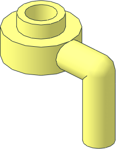 Plate  1 x  1 with Vertical Bar