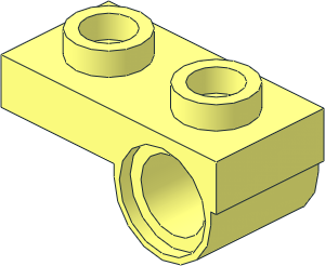=Plate  1 x  2 with Offset Peghole on Underside