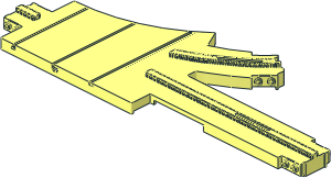 ~Monorail Track Point Left - Top