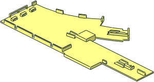 ~Monorail Track Point Left - Bottom